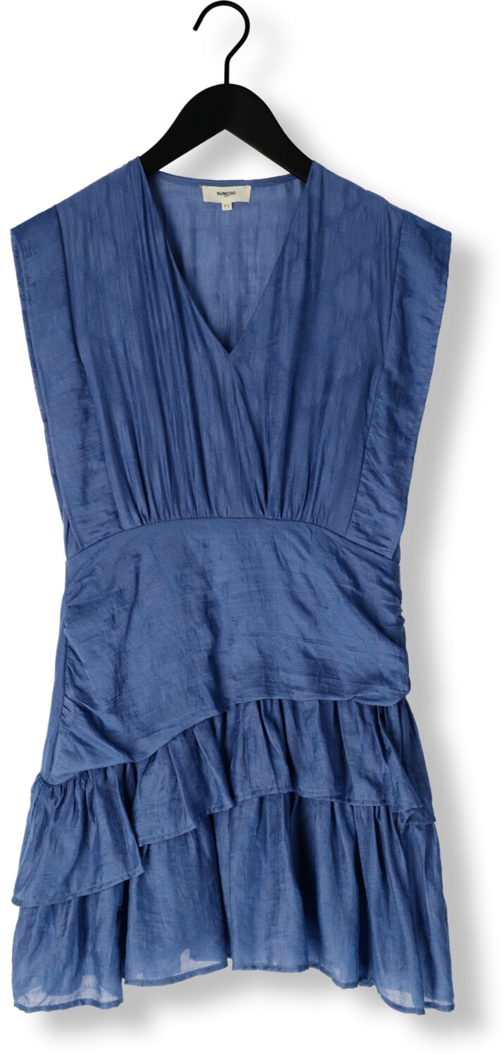 SUNCOO Dames Jurken Cyana Donkerblauw