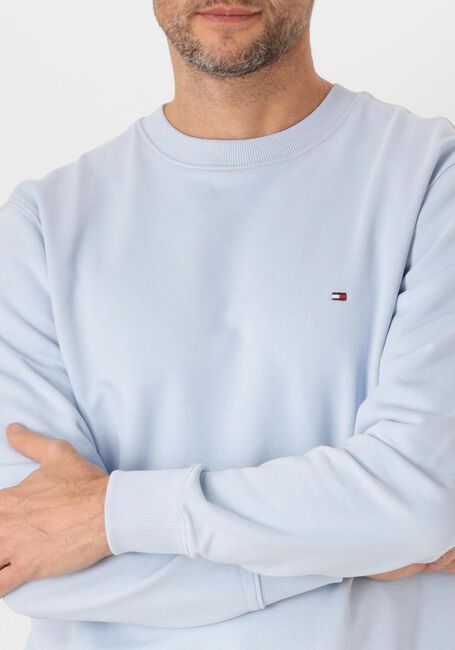 Lichtblauwe TOMMY HILFIGER Trui ESSENTIAL TERRY CREWNECK - large