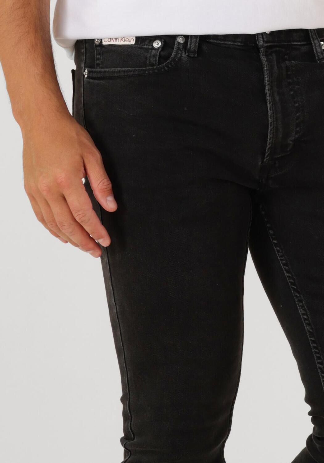 CALVIN KLEIN Heren Jeans Sknny Ck Essntl Blck Zwart