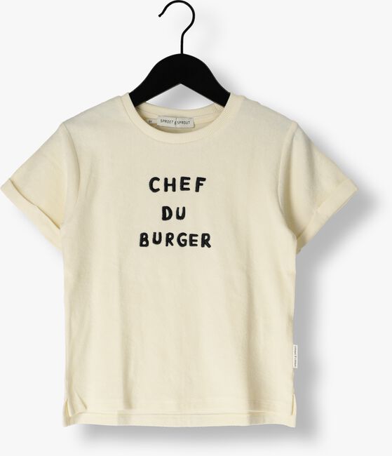 Beige Sproet & Sprout T-shirt TERRY T-SHIRT CHEF DU BURGER - large