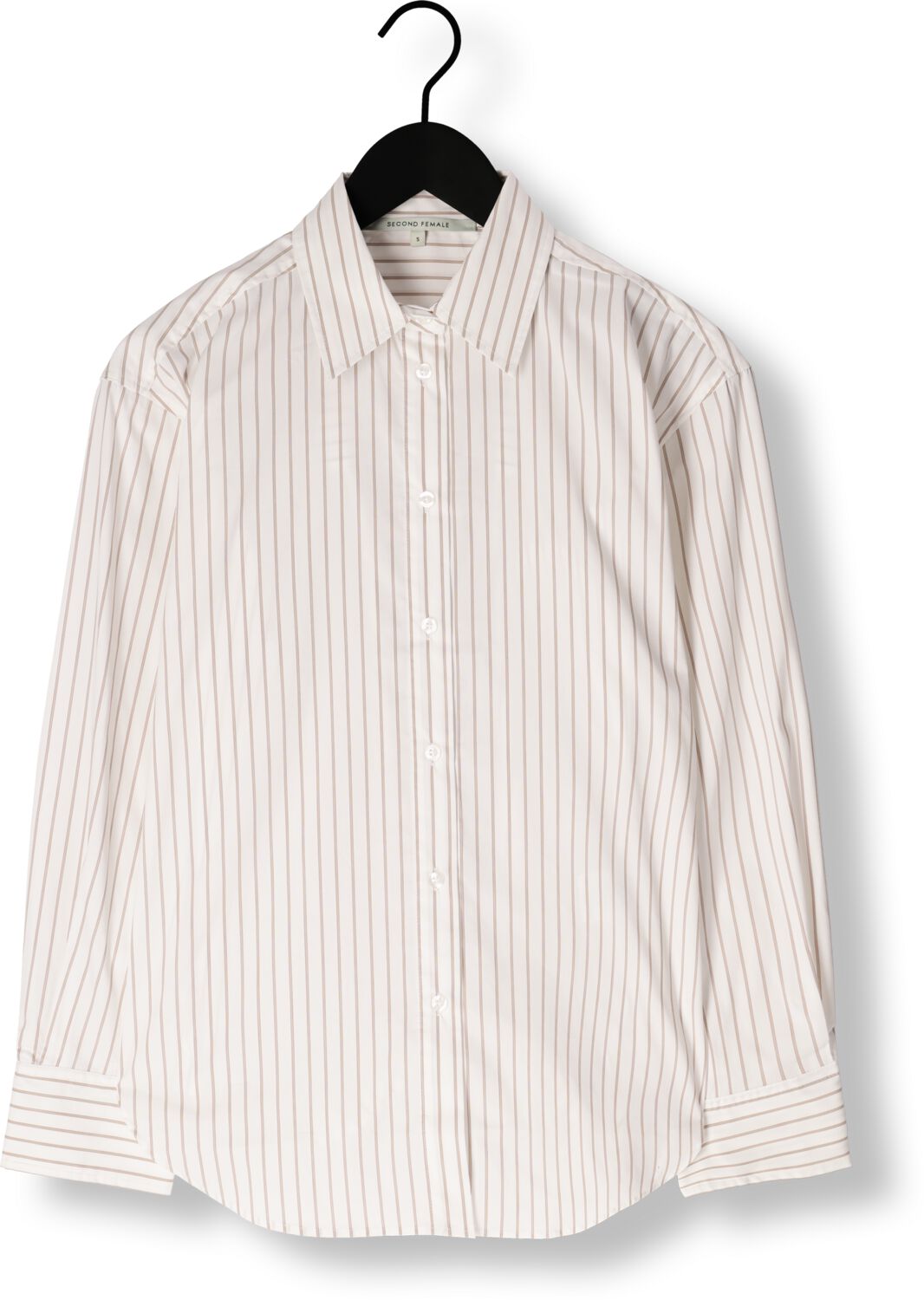 SECOND FEMALE Dames Blouses Soalon Classic Shirt Beige