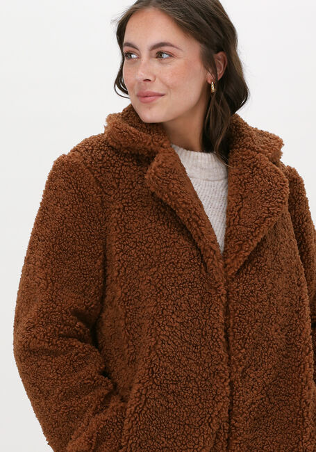 Bruine NA-KD Teddy jas OVERSIZED TEDDY COAT - large