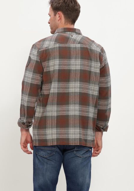 Bruine PME LEGEND Overshirt LONG SLEEVE SHIRT SHADOW - large