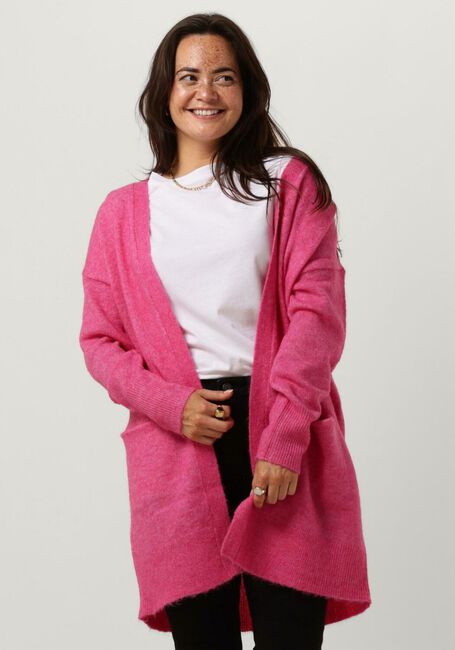 Fuchsia SELECTED FEMME Vest SLFLULU NEW LS KNIT LONG CARDIGAN B - large