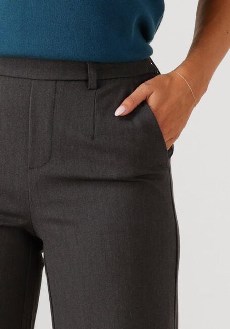 Grijze OBJECT Pantalon OBJLISA WIDE PANT - large