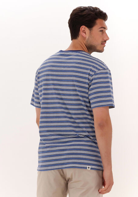 Blauwe ANERKJENDT T-shirt AKKIKKI BLUE STRIPE TEE - large