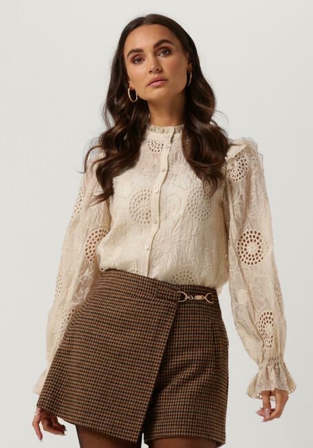 Creme BRUUNS BAZAAR Blouses CLEMATIS CARO SHIRT - large