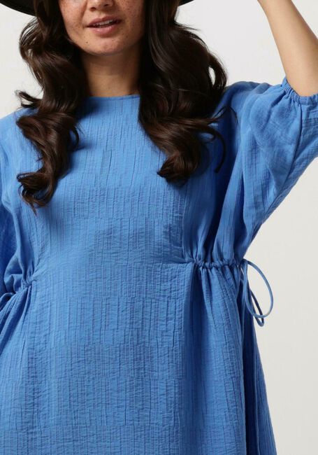 Blauwe MSCH COPENHAGEN Mini jurk MSCHAMALIA 3/4 DRESS - large