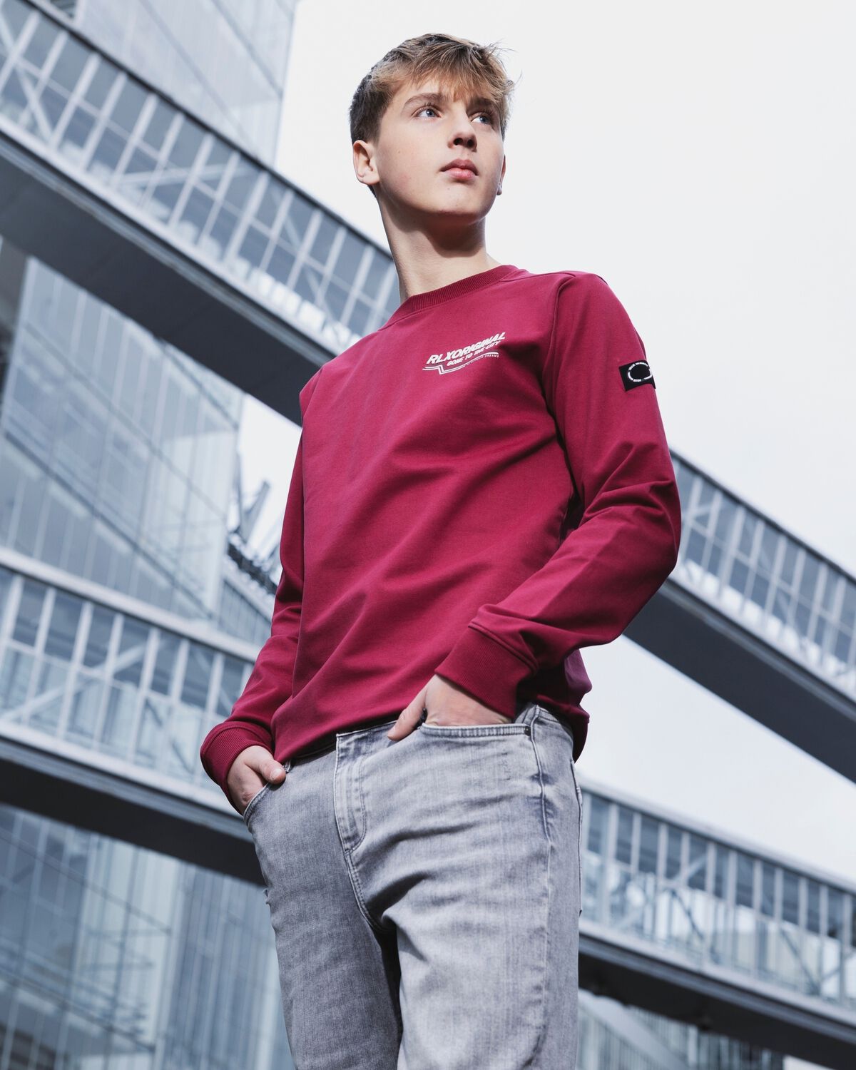 Bordeaux RELLIX Sweater SWEATER RLXORIGINAL BACKPRINT - large