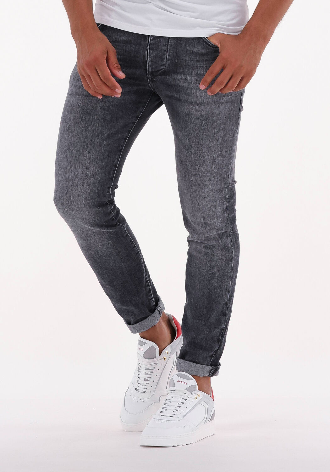 Drykorn Slim jeans donkergrijs casual uitstraling Mode Spijkerbroeken Slim jeans 