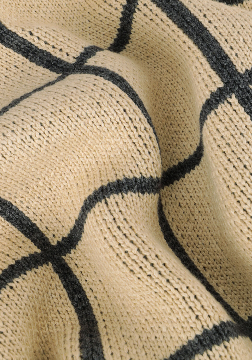 DAILY7 Jongens Truien & Vesten Knitted Sweater Big Check Beige