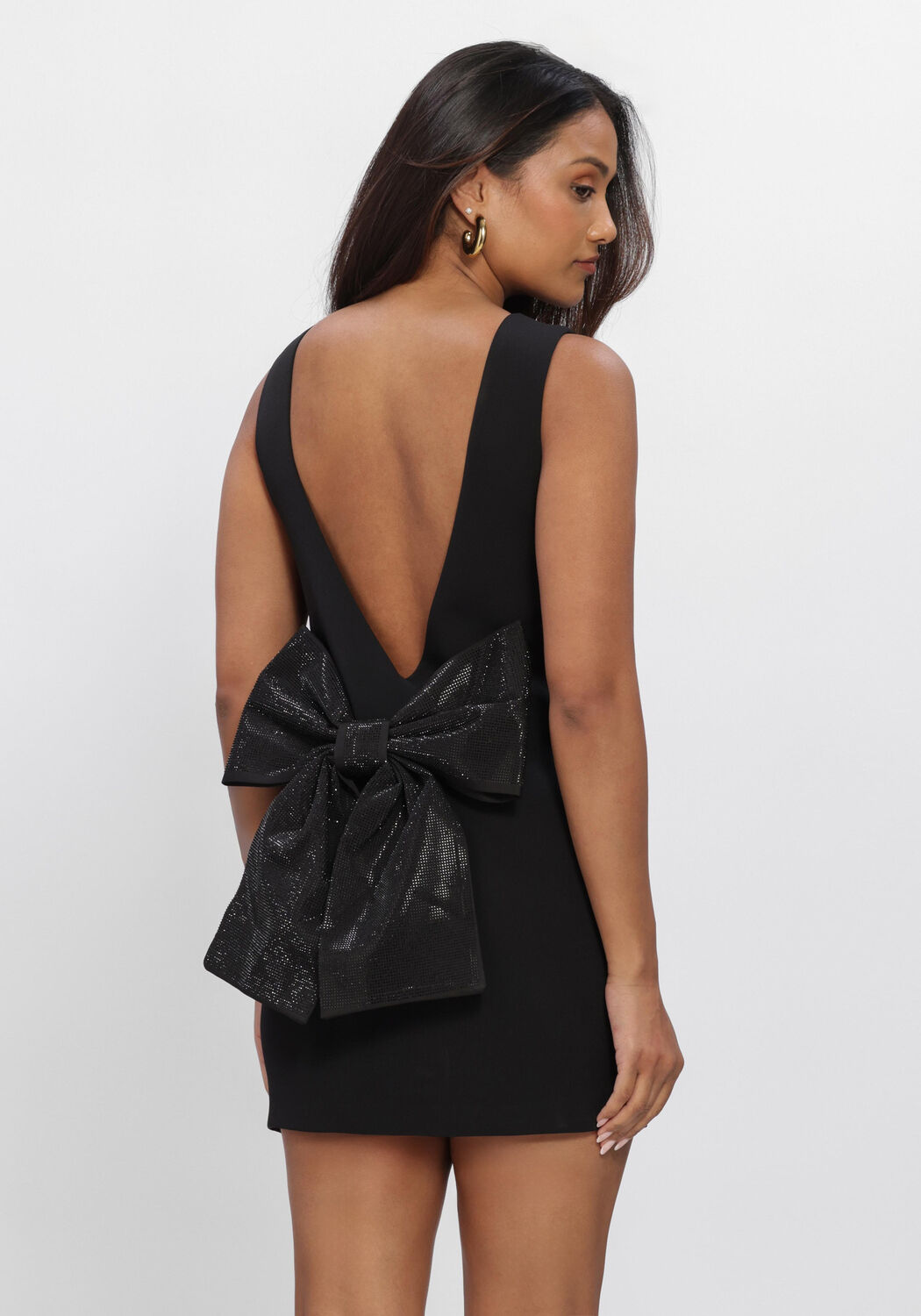 Zwarte ELEH Mini jurk EFW260303 - large