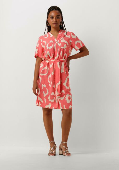 Oranje OBJECT Mini jurk OBJJACIRA S/S SHIRT DRESS NOOS - large