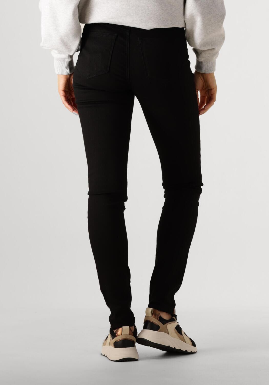 CALVIN KLEIN Dames Jeans High Rise Skinny Zwart