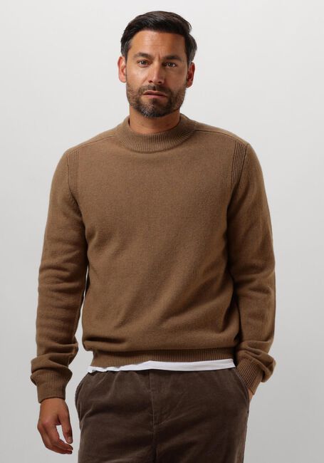 Bruine ANERKJENDT Trui AKRICO LAMBSWOOL KNIT - large