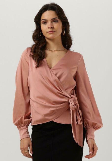 Roze GUESS Blouse LS LOVISA WRAP TOP - large