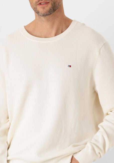 Creme TOMMY HILFIGER Trui ESSENTIAL STRUCTURE CREW NECK - large