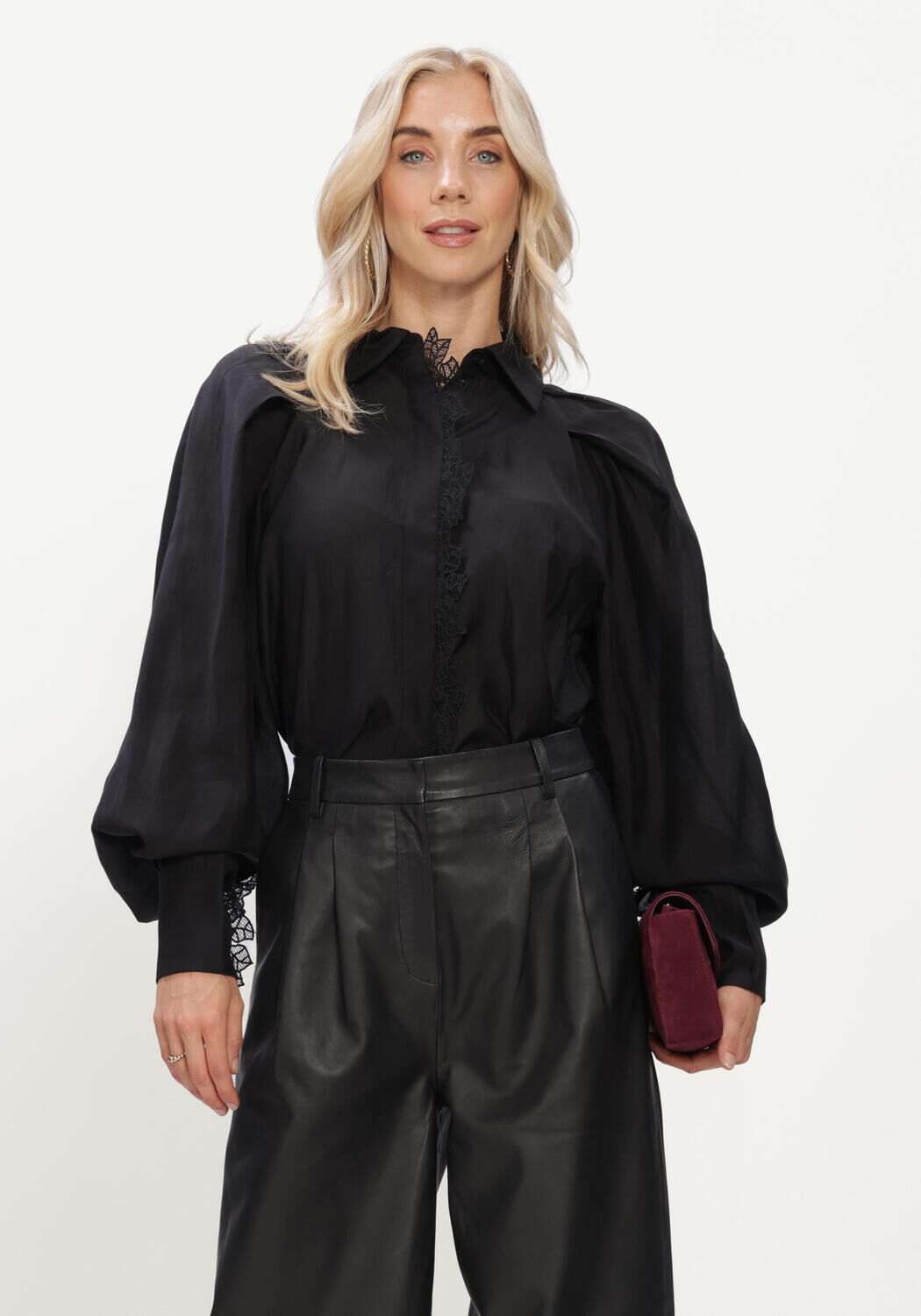 Zwarte COPENHAGEN MUSE Blouses CMMOLLY-SHIRT - large