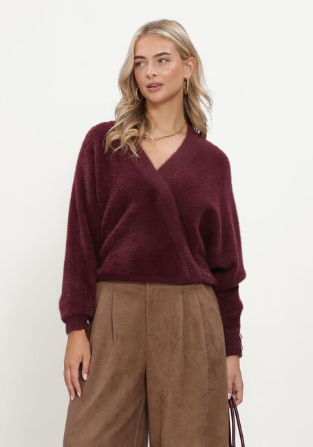 Bordeaux NUKUS Trui BEAU PULLOVER WRAP - large
