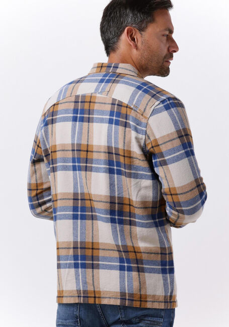 Camel CAST IRON Overshirt LONG SLEEVE SHIRT BIG YARN DYED CHECK REGULAR FIT - large