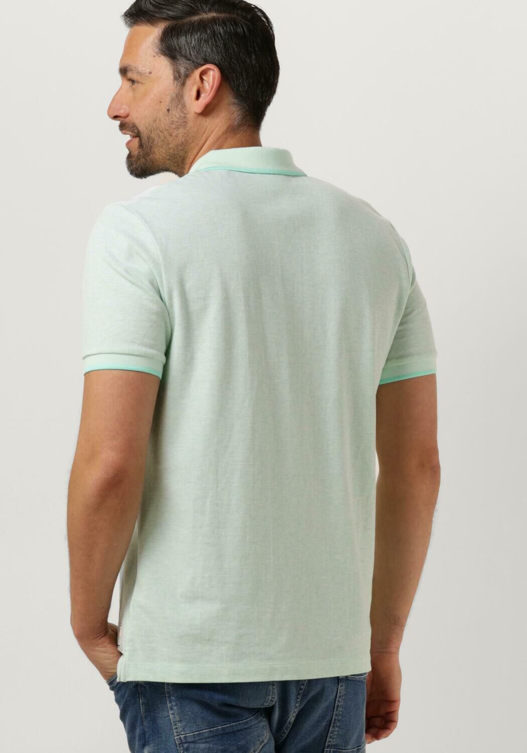 SCOTCH & SODA Heren Polo's & T-shirts Melange Polo Mint