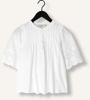 Witte RUBY TUESDAY Blouses SALOME BLOUSE WITH HALF EMBRO SLEEVES AND ROUND NECK Witte RUBY TUESDAY Blouses SALOME BLOUSE WITH HALF EMBRO SLEEVES AND ROUND NECK - medium