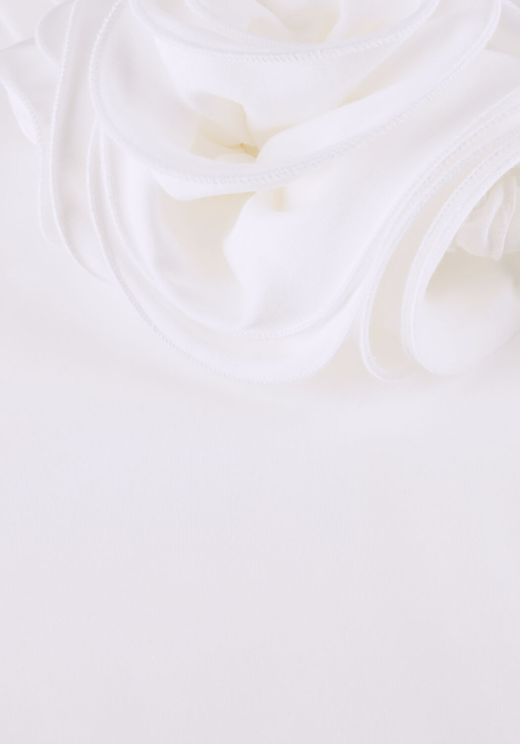 Witte JANSEN AMSTERDAM T-shirt ROXY T-SHIRT CO 105 SHORT SLV FLOWER DETAIL - large