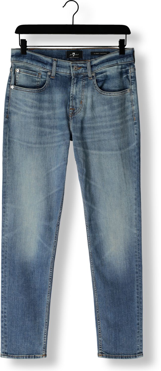 7 FOR ALL MANKIND Heren Jeans Slimmy Tapered Blauw