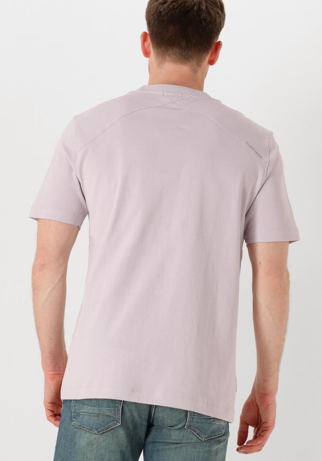 CAST IRON Heren Polo's & T-shirts Short Sleeve R-neck Regular Fit Interlock Lila