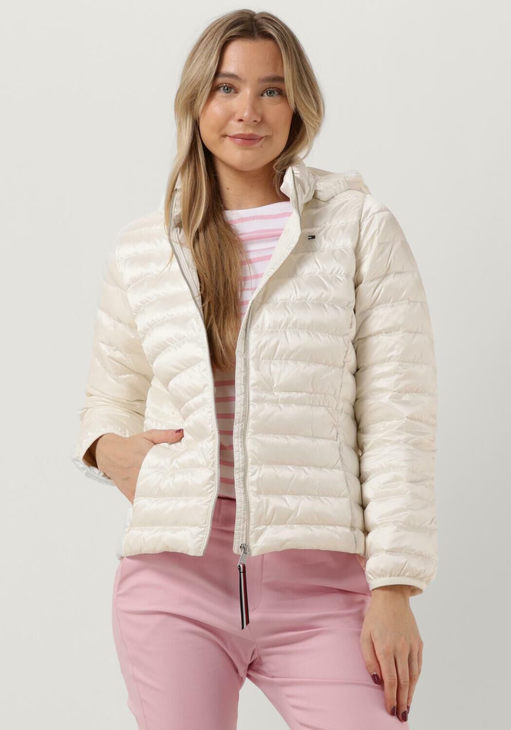 Tommy jeans gewatteerde jas dames shop