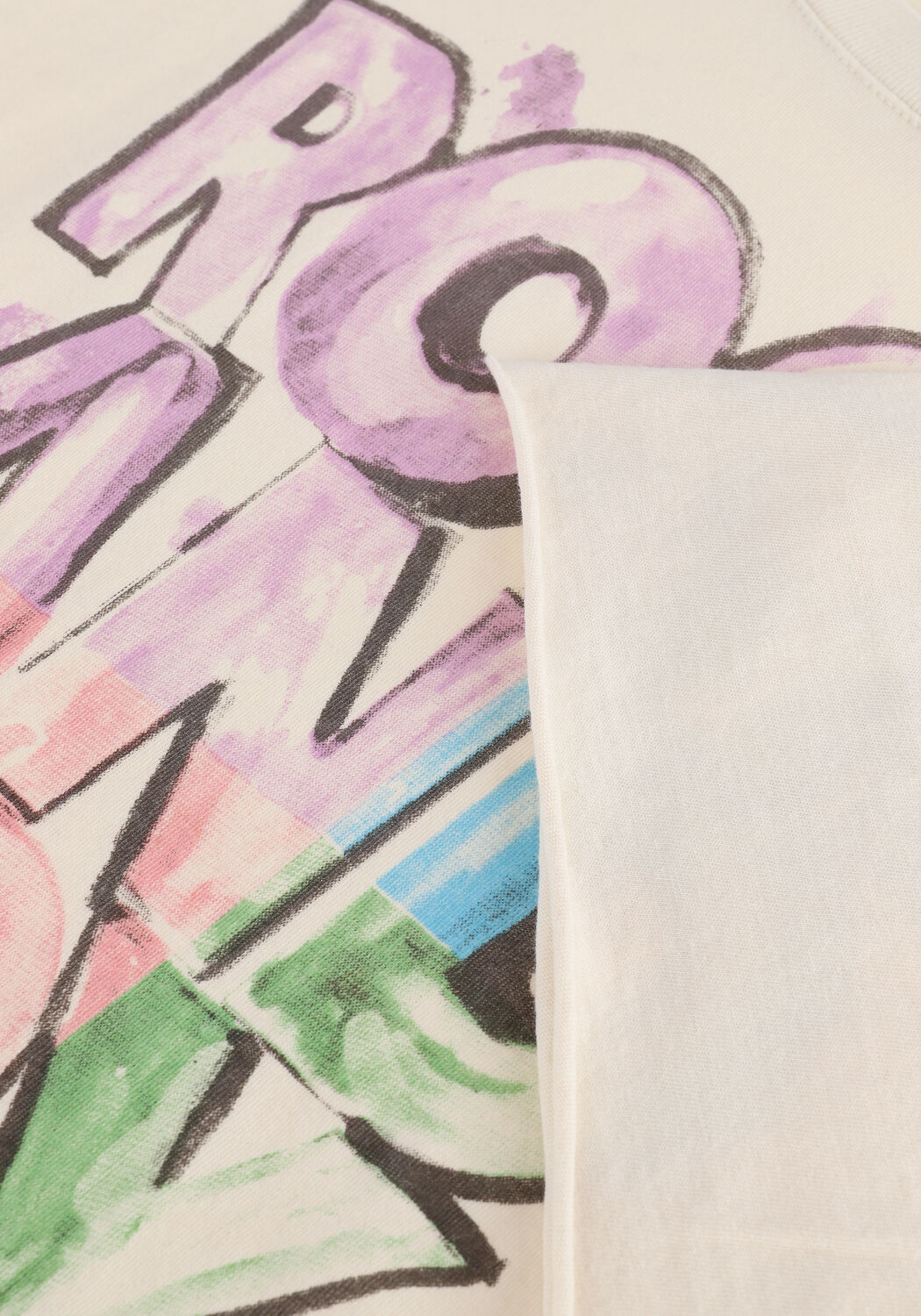 Gebroken wit LEON & HARPER T-shirt TULUM JC05 RANDJ - large