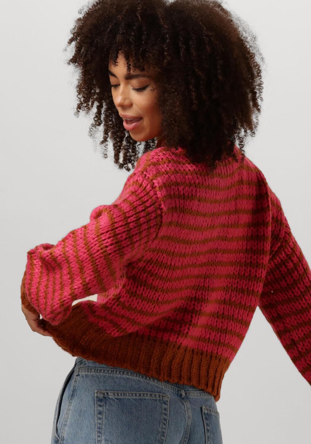 YDENCE Dames Truien & Vesten Knitted Sweater Pippa Roze