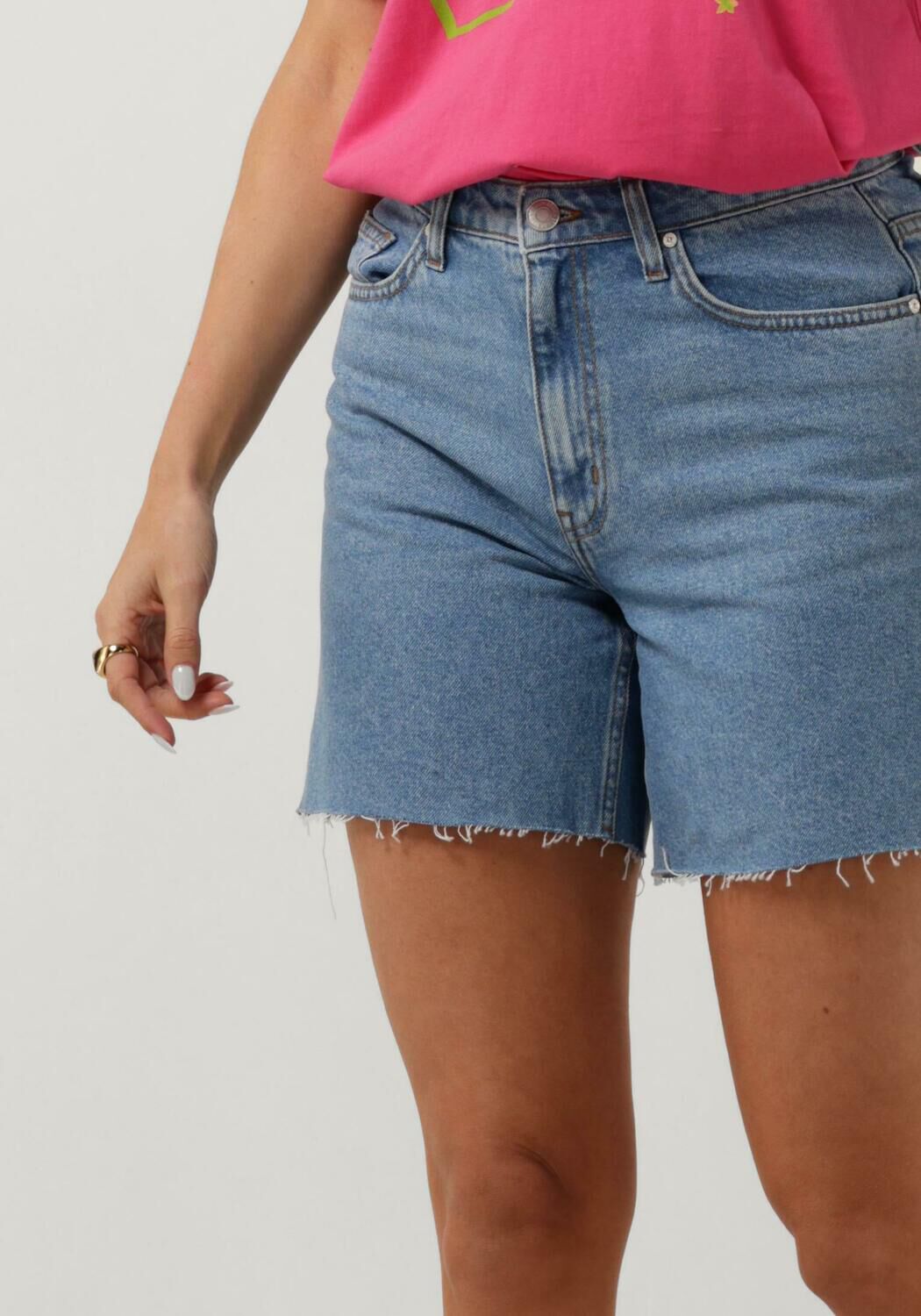 ENVII Dames Jeans Enbiloba Shorts 6863 Lichtblauw