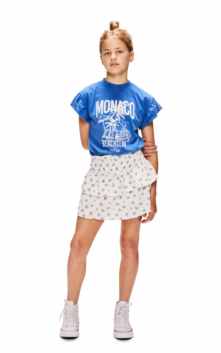 Witte RETOUR Minirok LAVINA - large