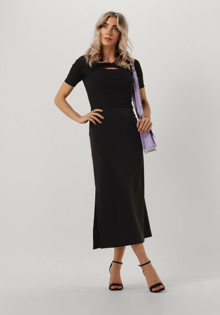 Zwarte MY ESSENTIAL WARDROBE Midirok ELLEMW SKIRT - large