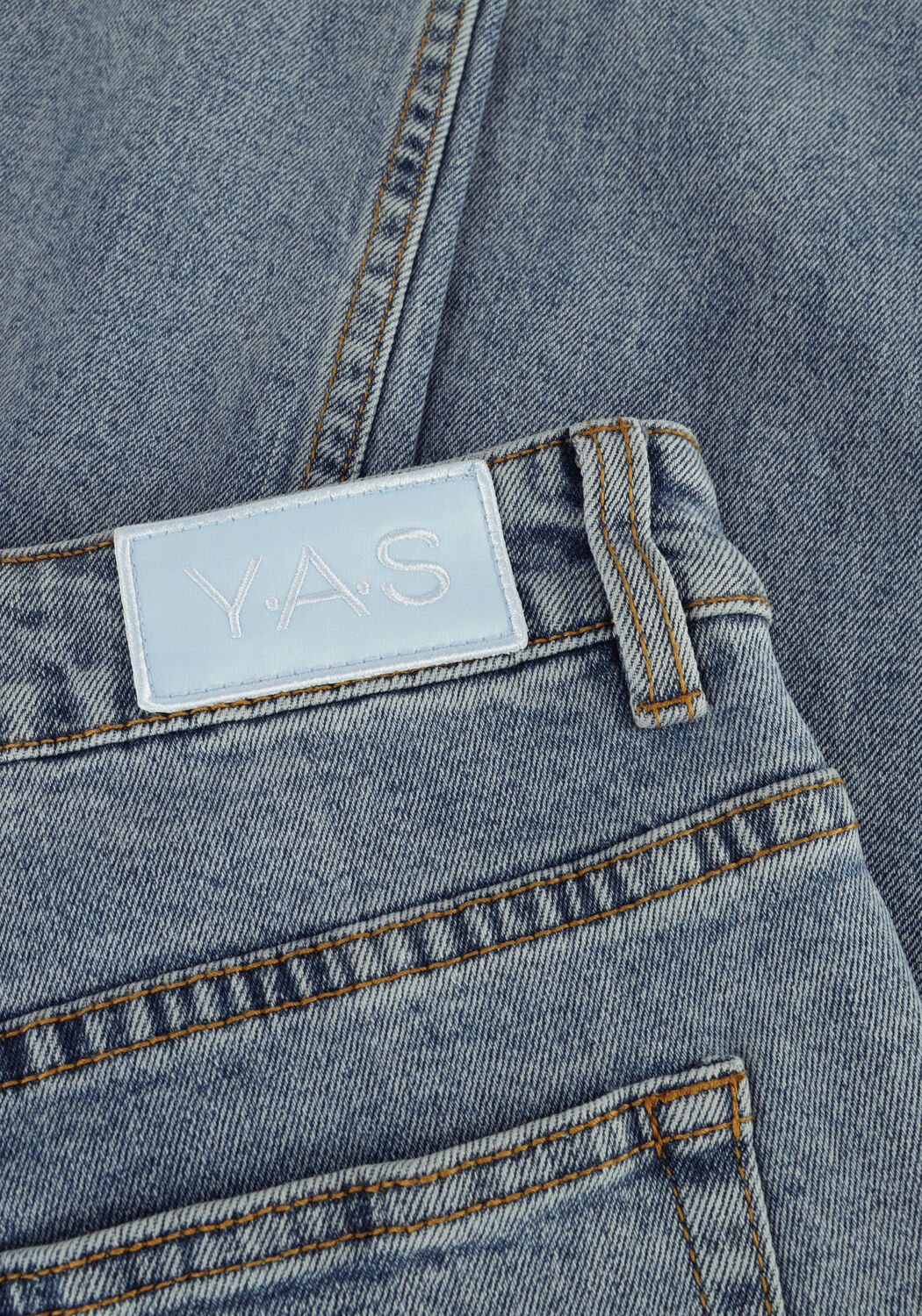 Lichtblauwe Y.A.S. Straight leg jeans YASALENA MW STRAIGHT JEANS - large