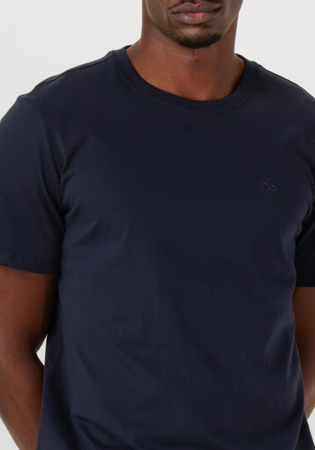 SCOTCH & SODA Heren Polo's & T-shirts Logo T-shirt Donkerblauw