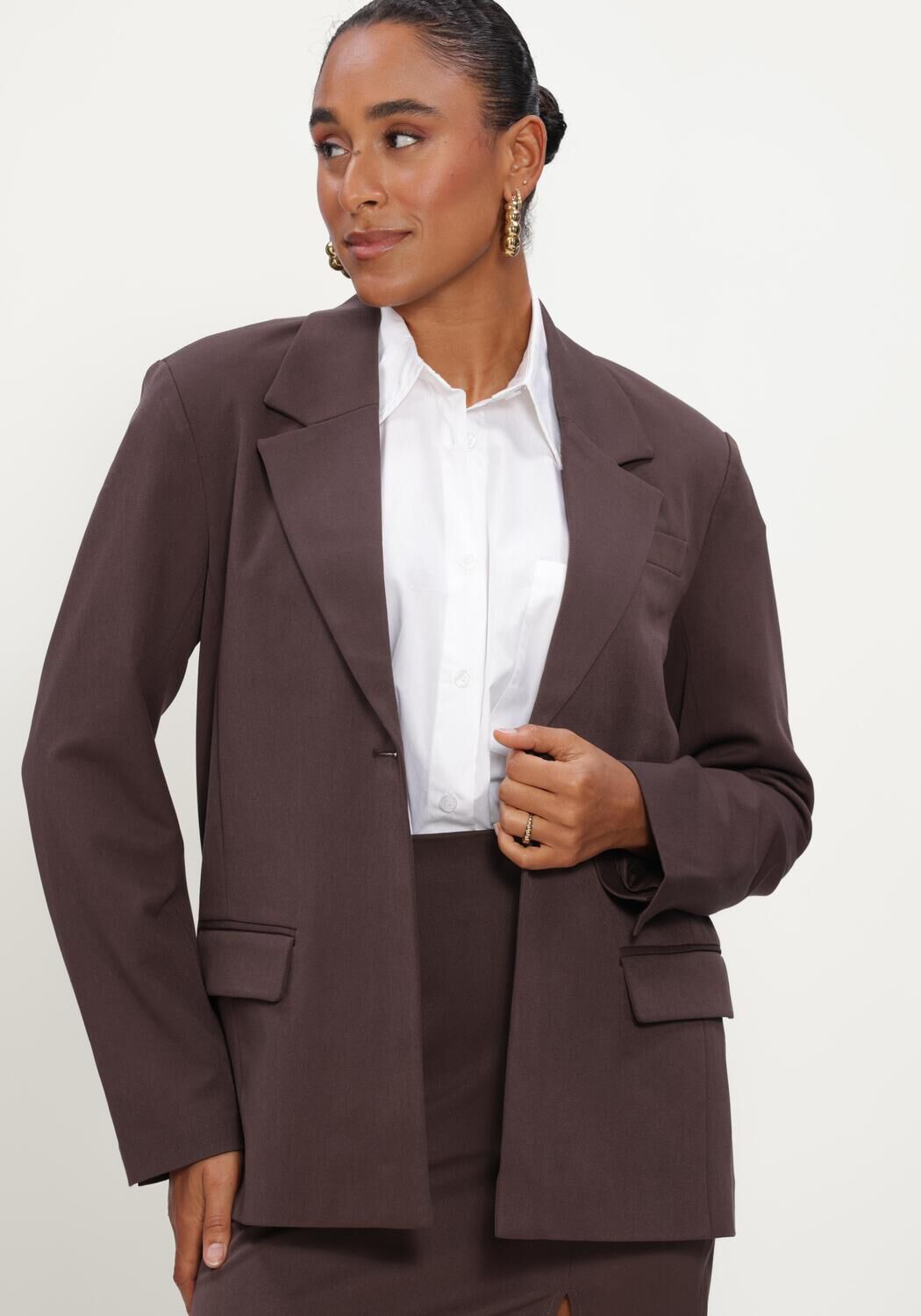 Bruine OBJECT Blazer OBJLISA LO BLAZER NOOS - large