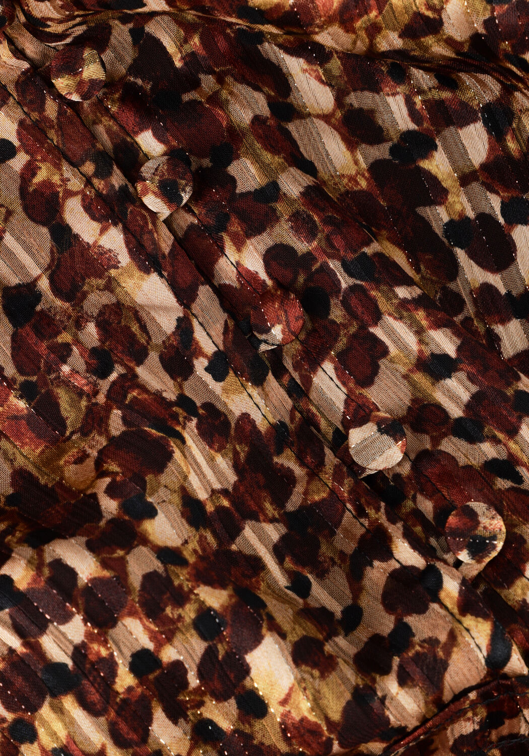 Bruine SECOND FEMALE Maxi jurk NUTMEG DRESS - large