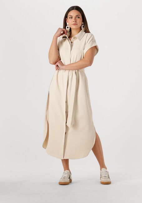 Beige OMODA ATELIER Midi jurk OM-BABETTE X BO - large