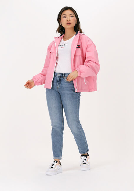 Witte TOMMY JEANS T-shirt TJW SKINNY ESSENTIAL LOGO 1 SS - large