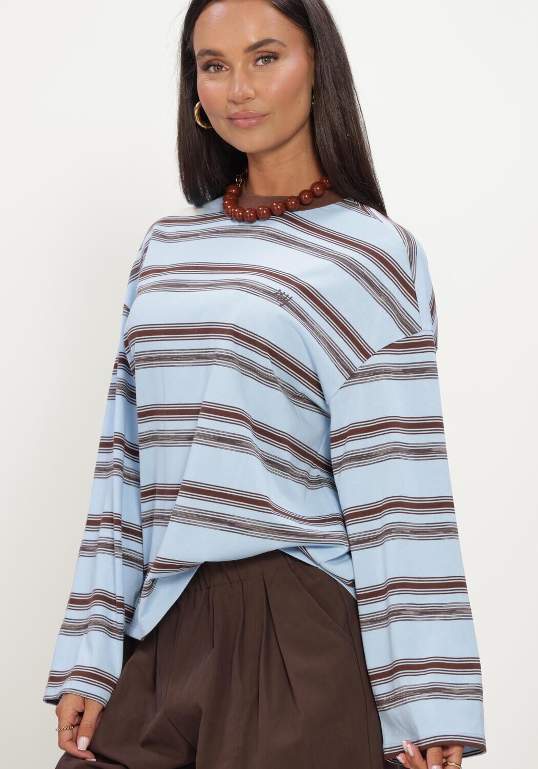 Lichtblauwe HARPER & YVE Top TOMMY-LS - large