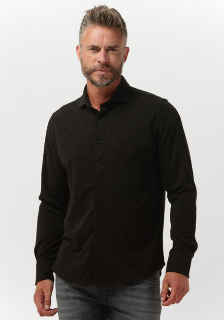 Zwarte DSTREZZED Casual overhemd KIRK SHIRT MELANGE PIQUE - large
