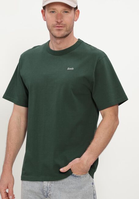 Groene FOR&Eacute;T T-shirt OAK PIGMENT DYE T-SHIRT - large