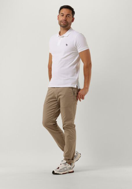 Witte PS PAUL SMITH Polo MENS SLIM FIT SS POLO SHIRT ZEBRA - large