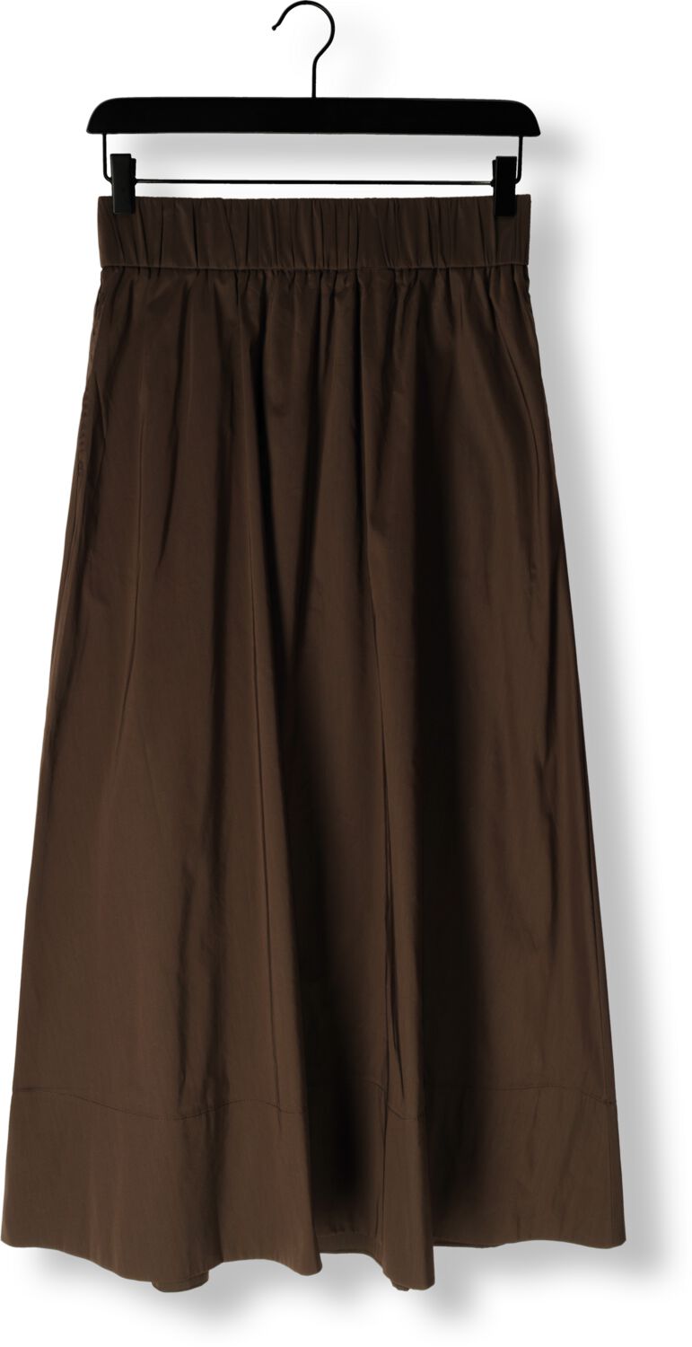NEO NOIR Dames Rokken Yara Long Poplin Skirt Bruin