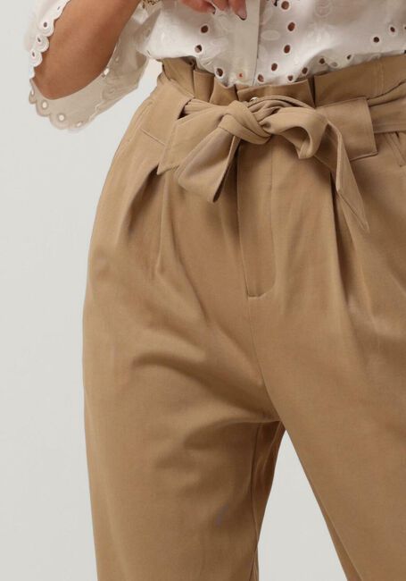 Bruine SCOTCH & SODA Pantalon DAISY - HIGH RISE STRAIGHT LEG PAPERBAG TROUSERS - large