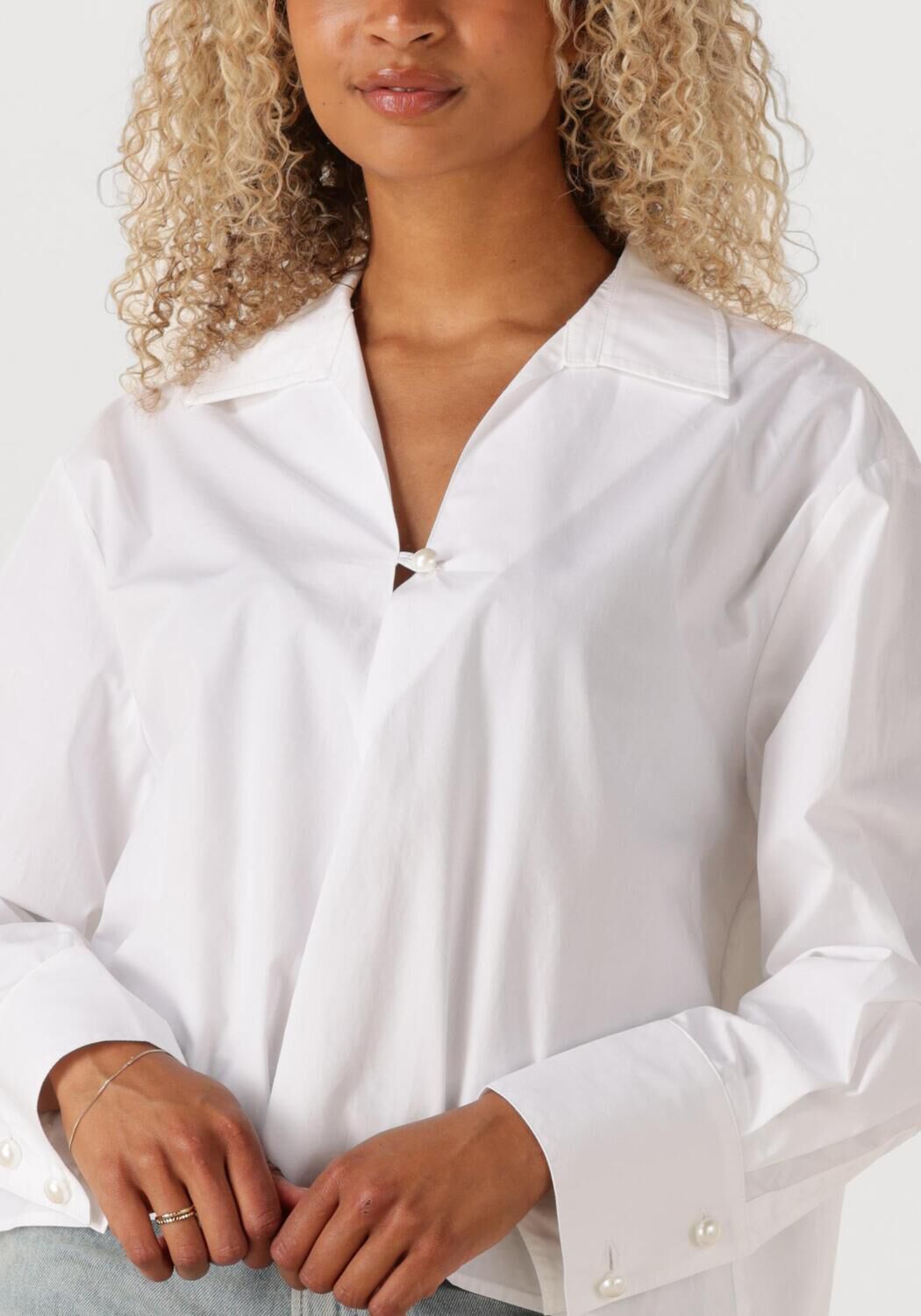 IBANA Dames Blouses Baily Blouse Wit