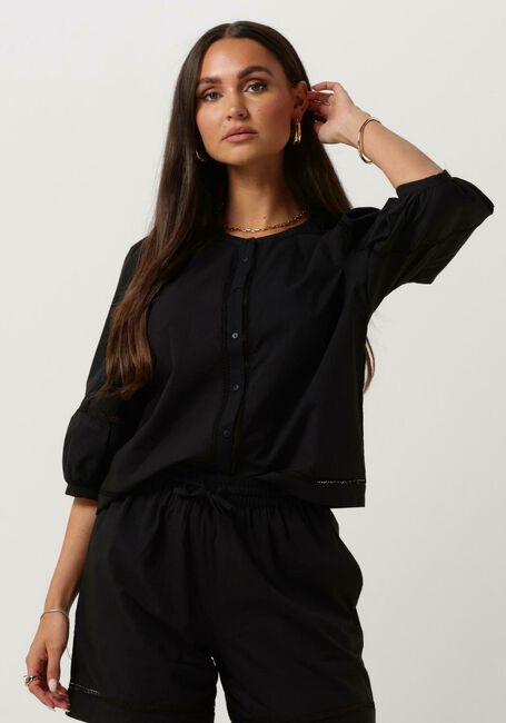 Zwarte MSCH COPENHAGEN Blouses MSCHERENDIA 2/4 SHIT - large