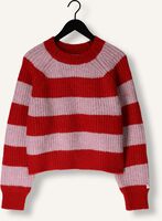 Rode COLOURFUL REBEL Trui KINZA STRIPED KNITTED SWEATER Rode COLOURFUL REBEL Trui KINZA STRIPED KNITTED SWEATER - medium